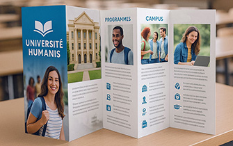 Dépliant multi-volets : accordéon, roulé ou fenêtre