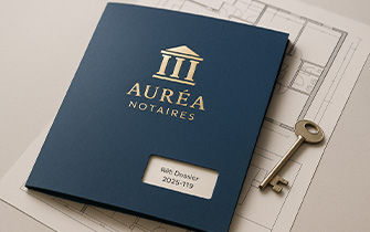 Pochette cartonnée personnalisée pour immobilier et notariat