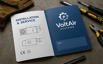 Pochette cartonnée personnalisée pour installateurs et services techniques