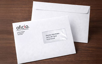Enveloppes mécanisables personnalisées pour production courrier récurrent
