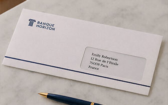 Enveloppe DL pour documents financiers