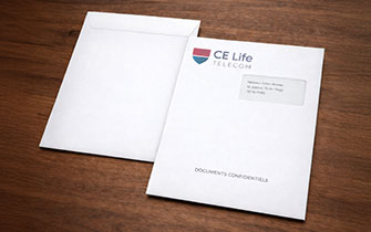 Enveloppe C4 pour documents administratifs et RH