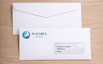 Enveloppes de bureau DL pour papeterie d’entreprise