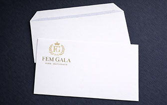 Enveloppes mécanisables personnalisées pour envois événementiels