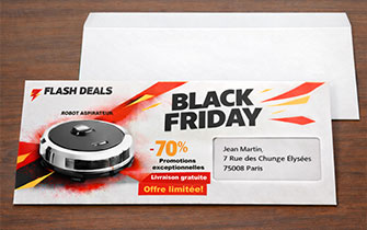 Enveloppes mécanisables personnalisées pour marketing direct