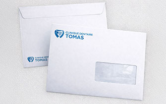 Enveloppes mécanisables personnalisées pour santé et services