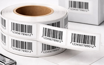 Étiquette produit avec code barre ou QR code