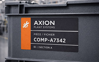 Étiquette bureautique avec adhésif technique