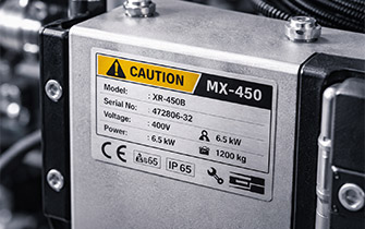 Étiquette produit avec adhésif technique