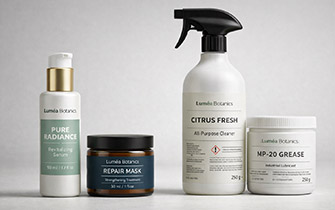 Étiquette produit pour flacon, pot ou contenant