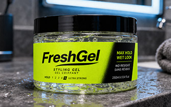 Étiquette packaging fluorescente