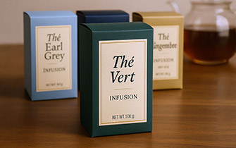 Étiquette packaging en papier adhésif