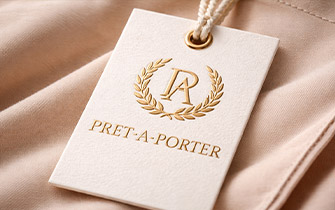 Étiquette produit en papier cartonné perforé