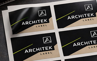 Étiquette bureautique en vinyle adhésif