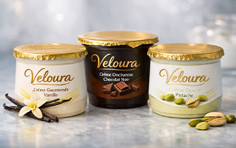 Étiquette packaging en vinyle adhésif