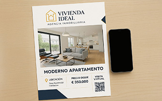 Flyer A4 premium pour argumentaire synthétique et tarifs