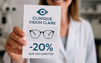 Flyer A6 pour lancement d’offre promotionnelle avec QR et code