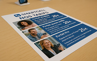 Flyer A6 tarifs et grilles d’offres