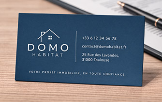 Carte de visite haut de gamme pour agents immobiliers