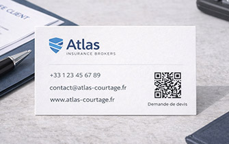 Carte de visite haut de gamme pour assureurs et courtiers