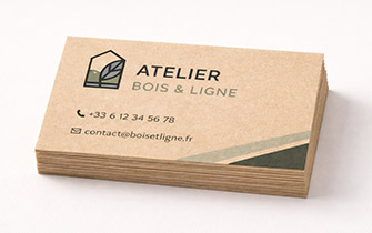 Carte de visite haut de gamme pour architectes et artisans