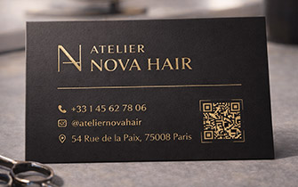 Carte de visite haut de gamme pour commerces premium