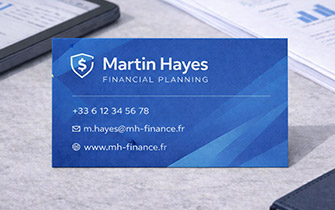 Carte de visite haut de gamme pour conseillers patrimoniaux et banquiers