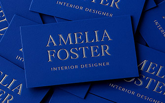 Carte de visite premium avec finitions haut de gamme