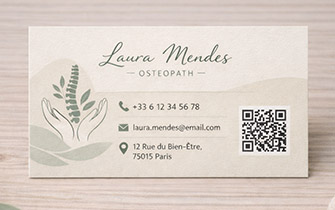 Carte de visite haut de gamme pour professionnels de santé