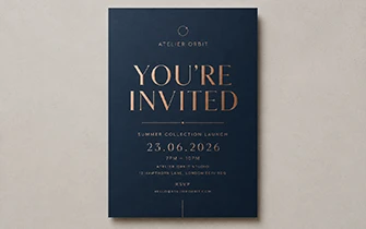 Invitation événement entreprise inauguration