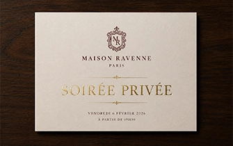 Invitation soirée de gala luxe avec dorure