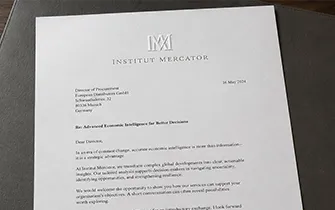 Courrier commercial personnalisé signature embossée