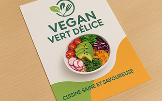 Flyer A6 format menu simple et pratique