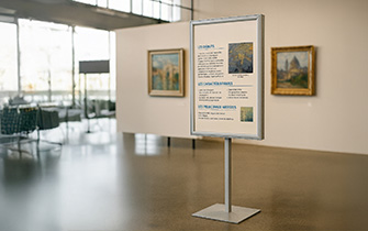 Formats moyens A1, A2, B2, 50x70 cm pour vitrines et PLV