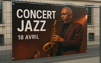 Panneau publicitaire grand format pour visibilité à distance