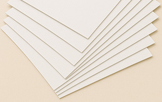 Papier couché 350 g pour plaquette rigide et haut de gamme