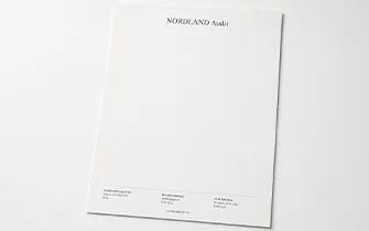 Papier en-tête société format A4 personnalisé