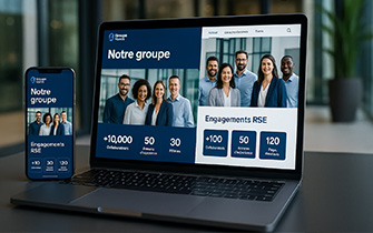 Plaquette corporate en ligne