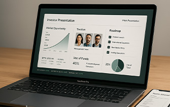 Investor deck digital pour levée de fonds