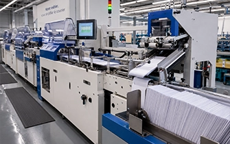 Machine industrielle de mise sous pli automatique pour mailing postal
