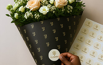 Sticker personnalisé de communication de marque