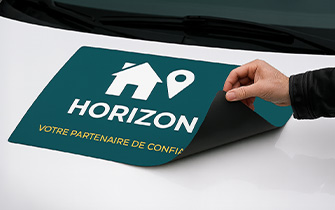 Support magnétique souple repositionnable pour PLV modulable